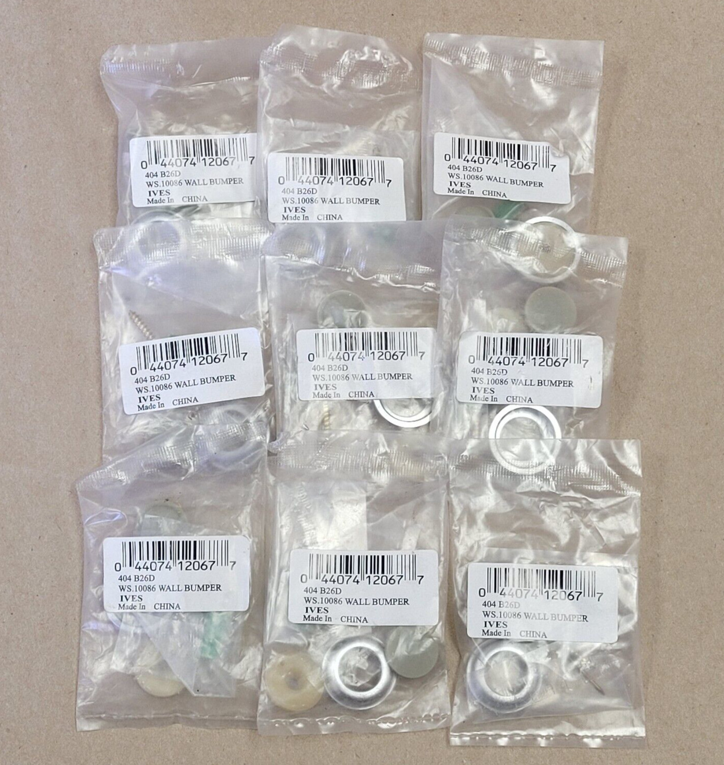 IVES 404 B26D WS.10086 WALL BUMPER | LOT OF 9