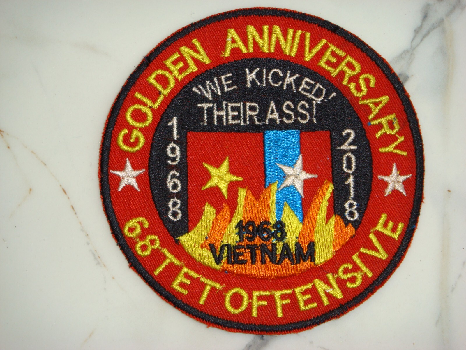 GOLDEN ANNIVERSARY 1968 TET OFFENSIVE , VIETNAM WAR PATCH