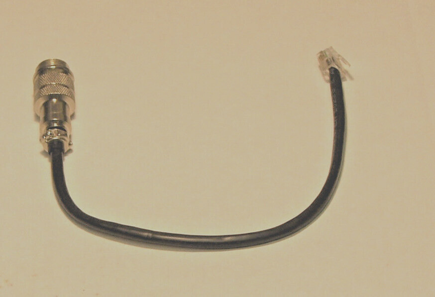 Cobra 4 Pin Round To Yaesu 6 Pin Modular For FT-8100 Dual Bander