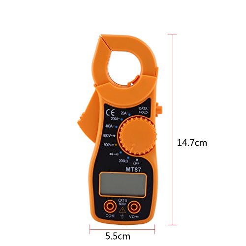 Digital Clamp Multimeter, Digital Clamp Meter AC/DC Voltmeter with Voltage, AC