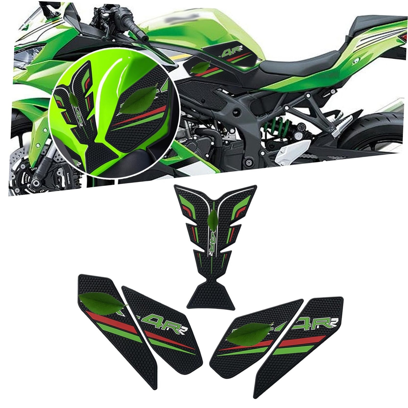 For ZX4RR ZX-4RR 2026 Motorcycle fuel tank pad Side panel protective decal