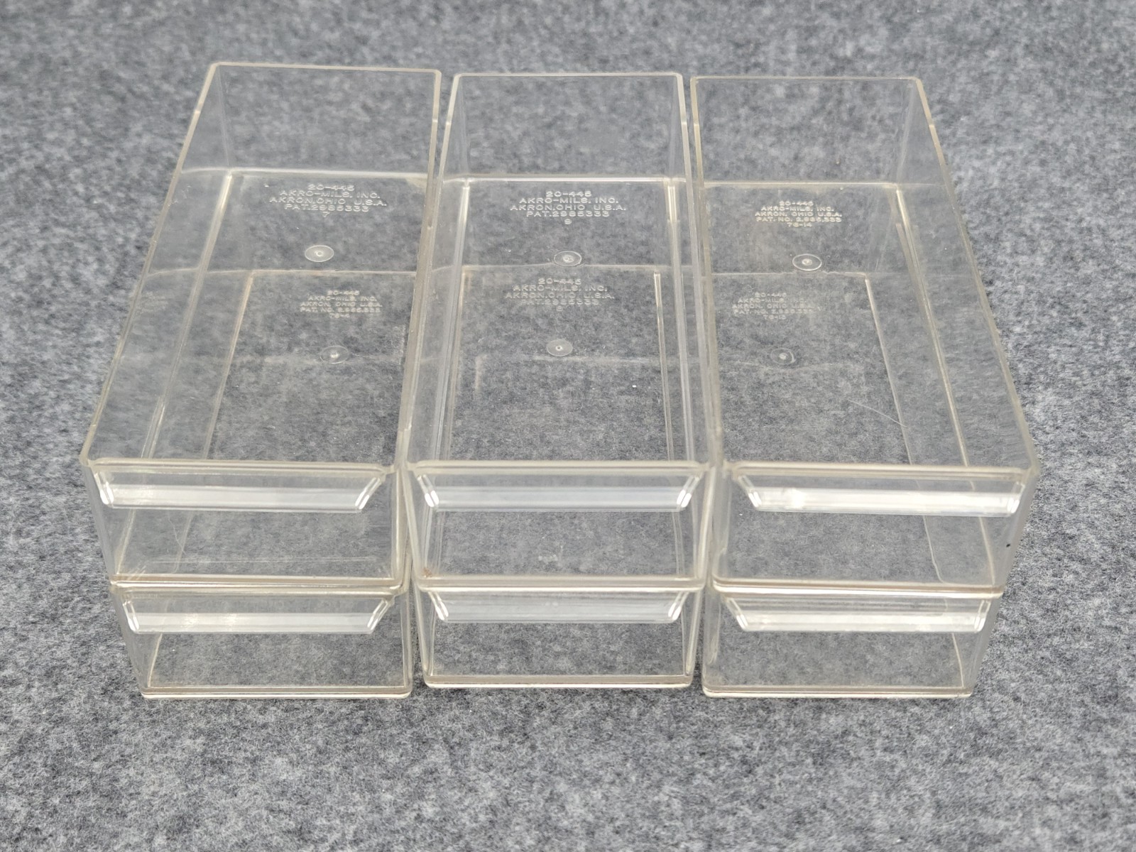 6 Akro-Mils 20-445 Replacement Drawers Bins For Organizer Storage Cabinet