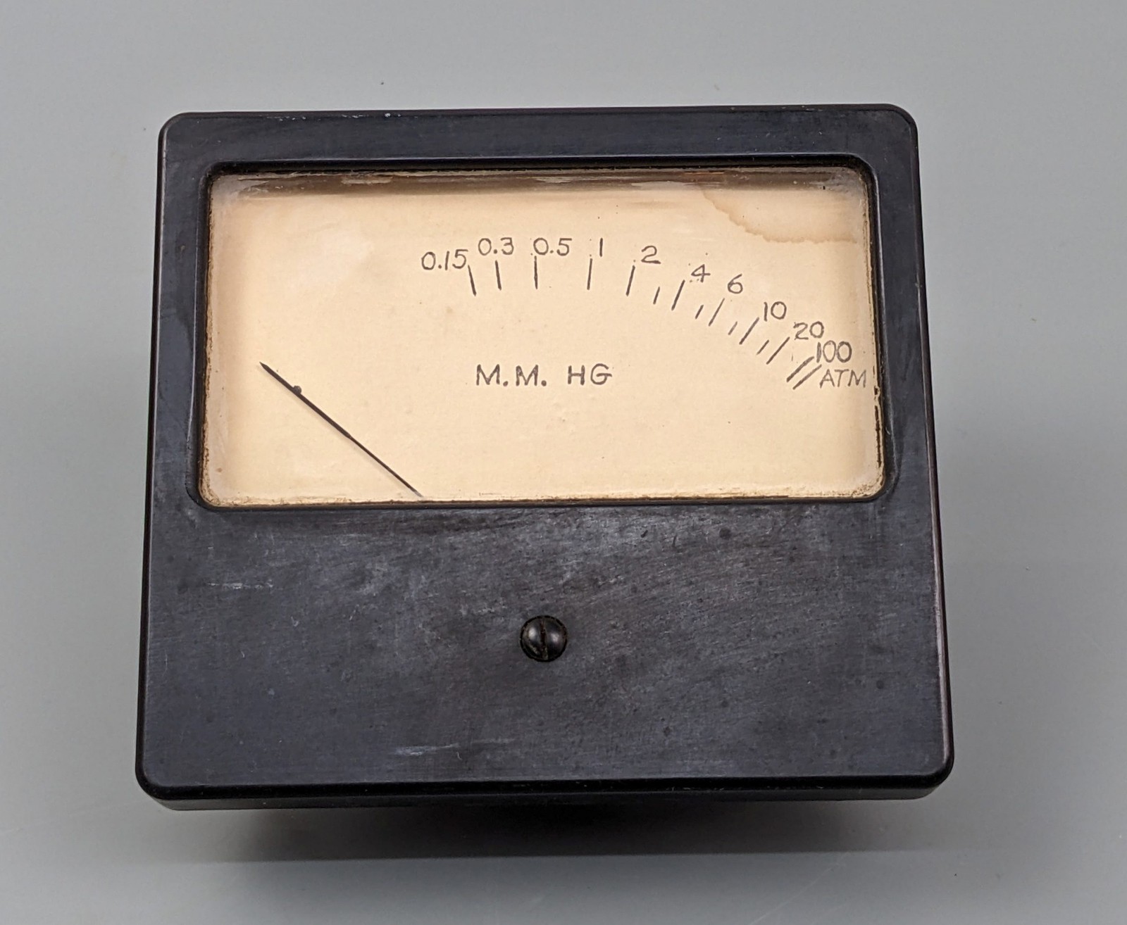 Vintage MMhG Meter Gauge,, AS-IS