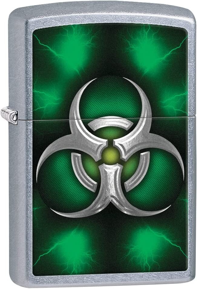 Zippo Metallic Biohazard Street Chrome 28853