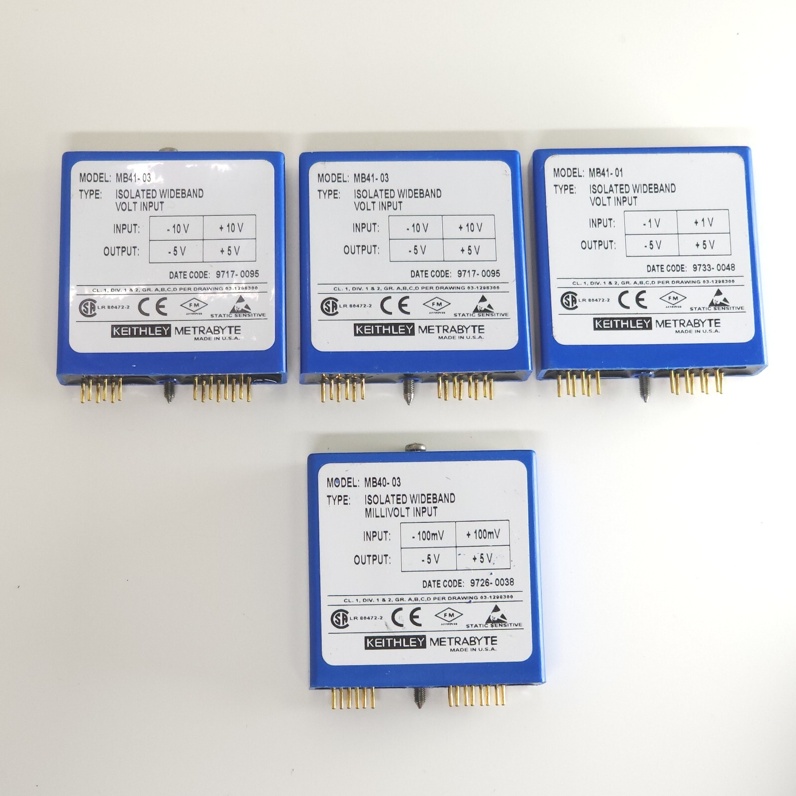 Keithley MB41 & MB40 Isolated Wideband Volt Input Module for DMM7500 and DMM8500