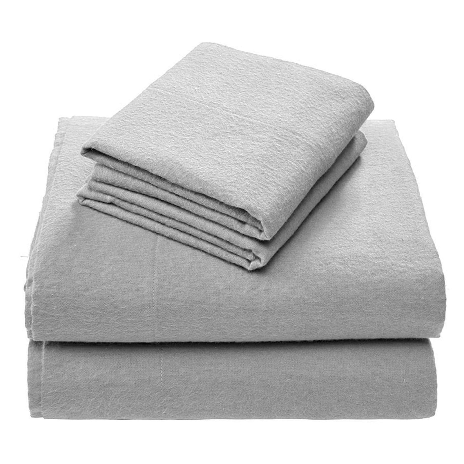 Comfort Spaces Cotton Flannel Breathable Warm Deep Pocket Sheets with Pillow