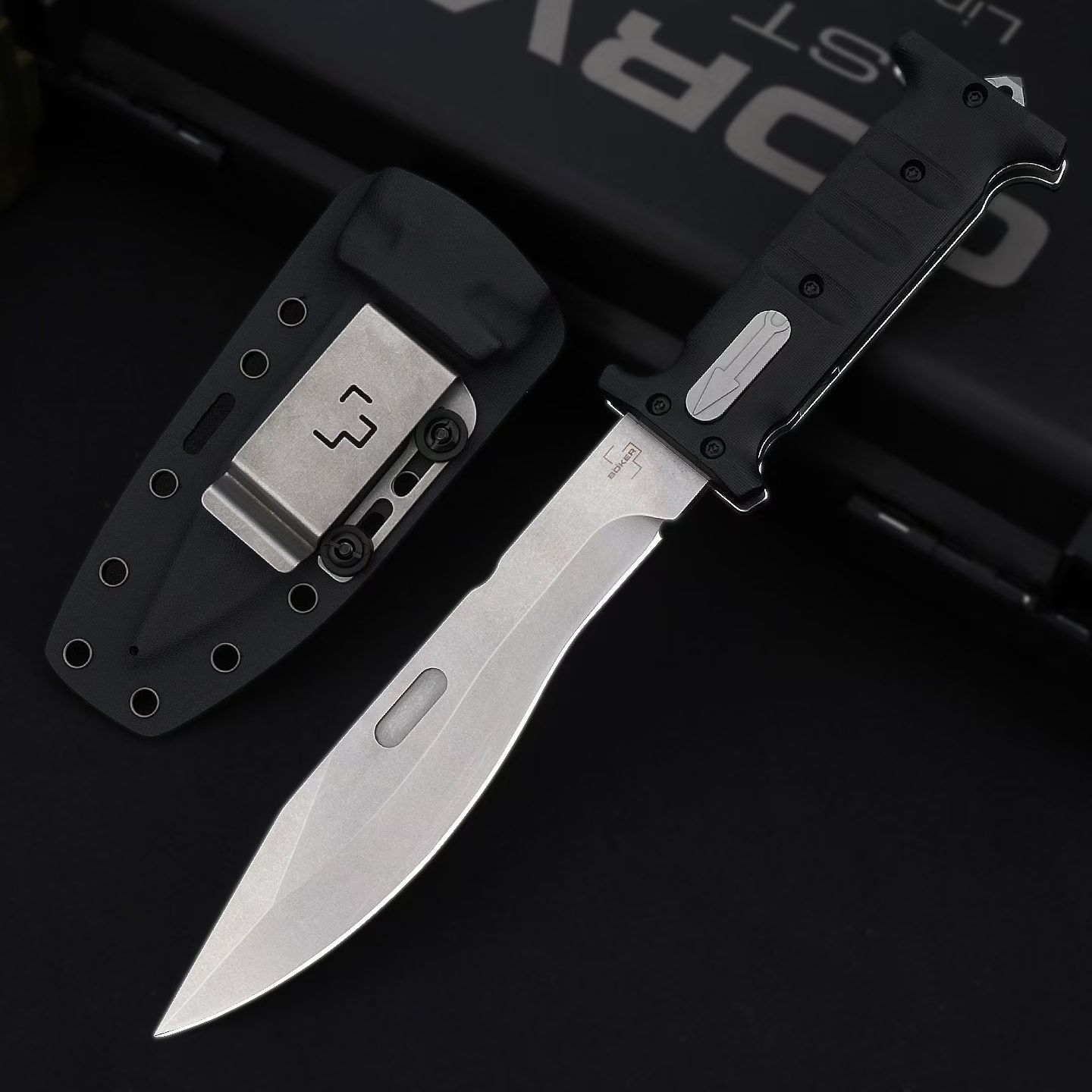 D2 Fixed Blade TPE Handle Collection Outdoor Unique Design Extension Tools VTH35