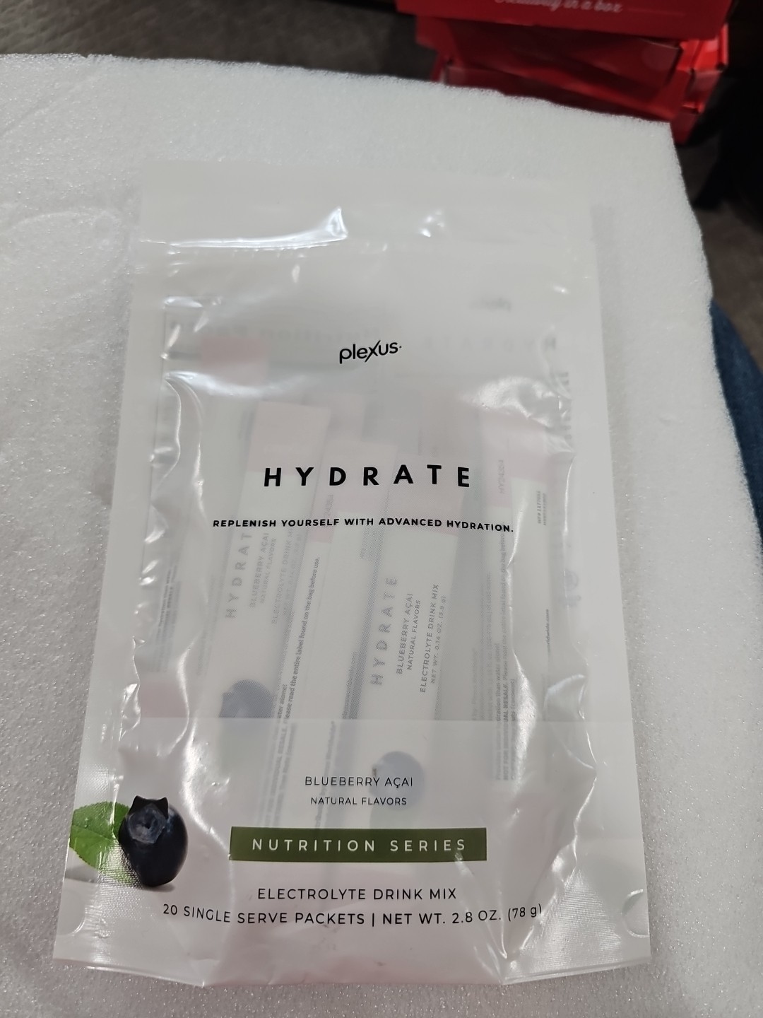 Plexus Hydrate Electrolyte Drink Mix Blueberry  20 Packs 12/2027 NEW A6