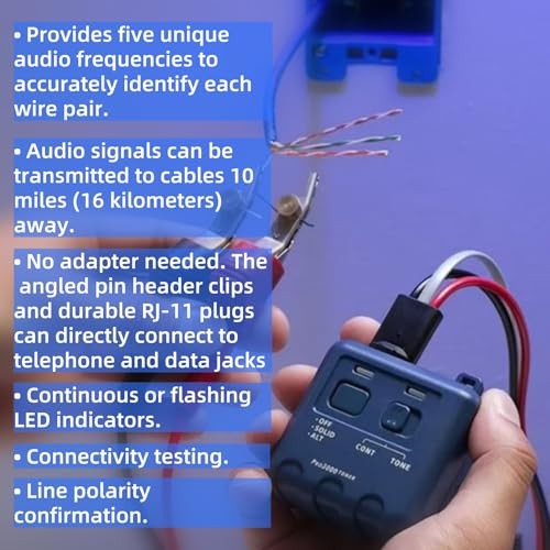 Pro3000 Tone Generator and Probe Kit, Toner blue