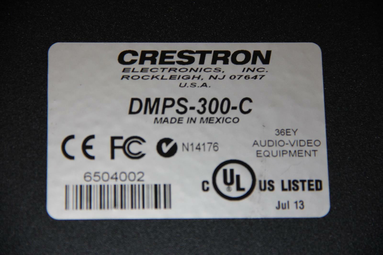 CRESTRON DMPS-300-C Digital Media Presentation System FAIR Condition