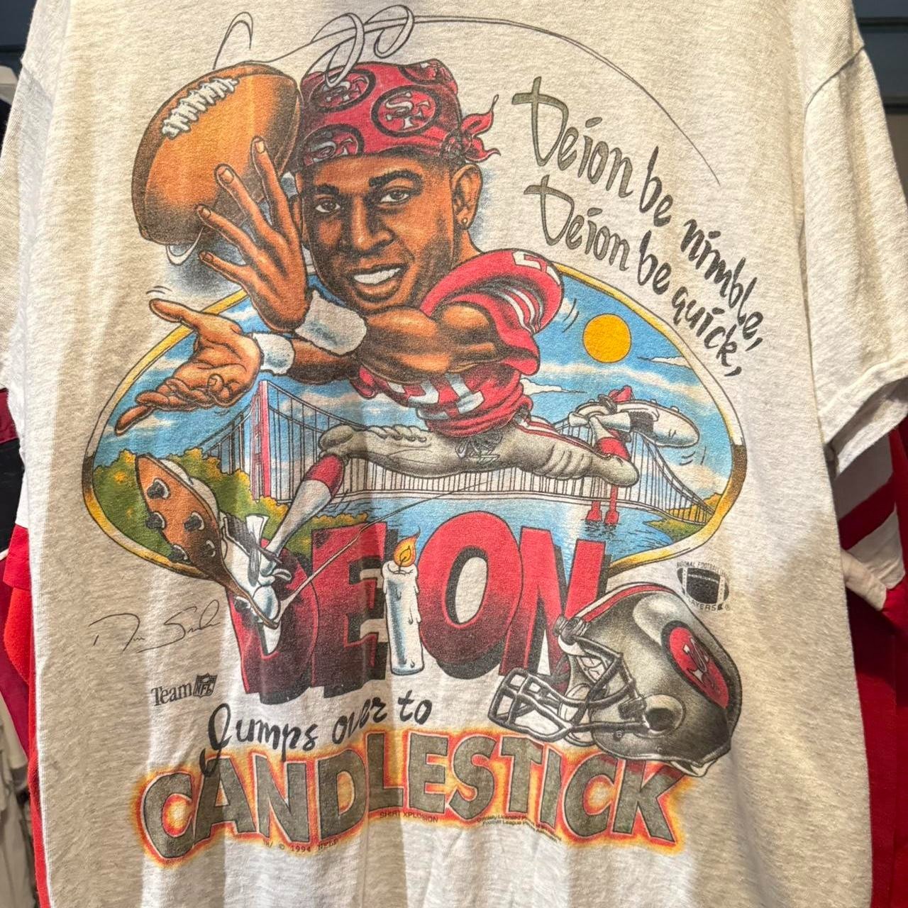 San Francisco 49ers Deion Sanders caricature shirt VK00555