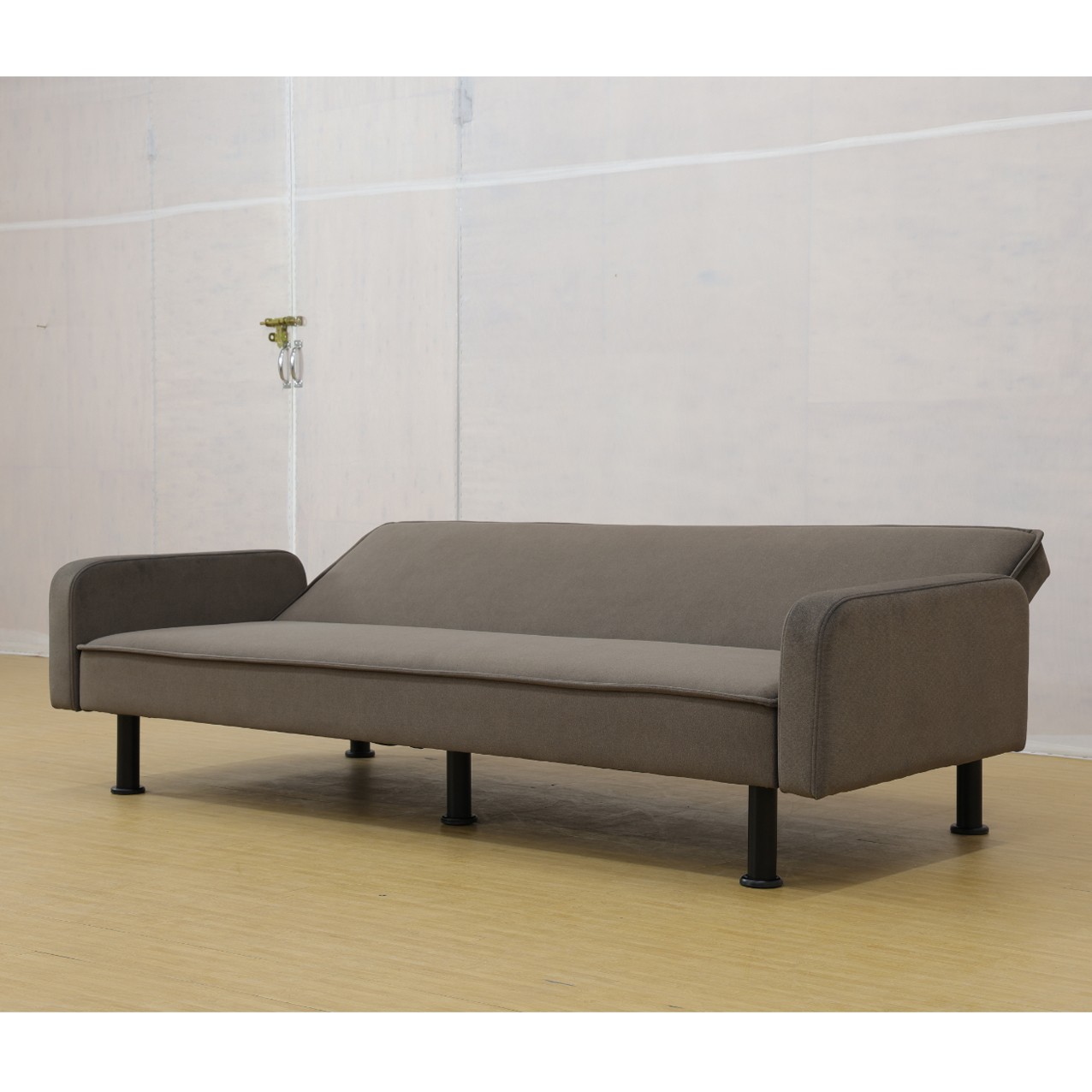 Flannel Living Room Sofabed Brown