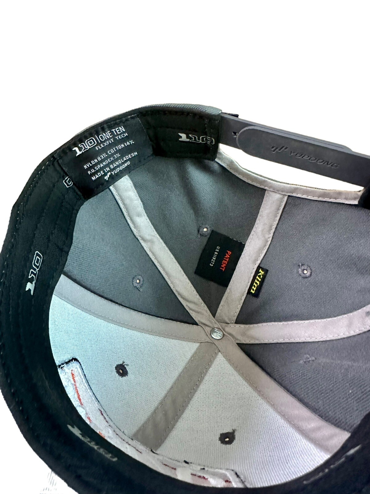 Klim Script Hat Cap Snapback Light Gray 3D Embroidered Logo OSFM