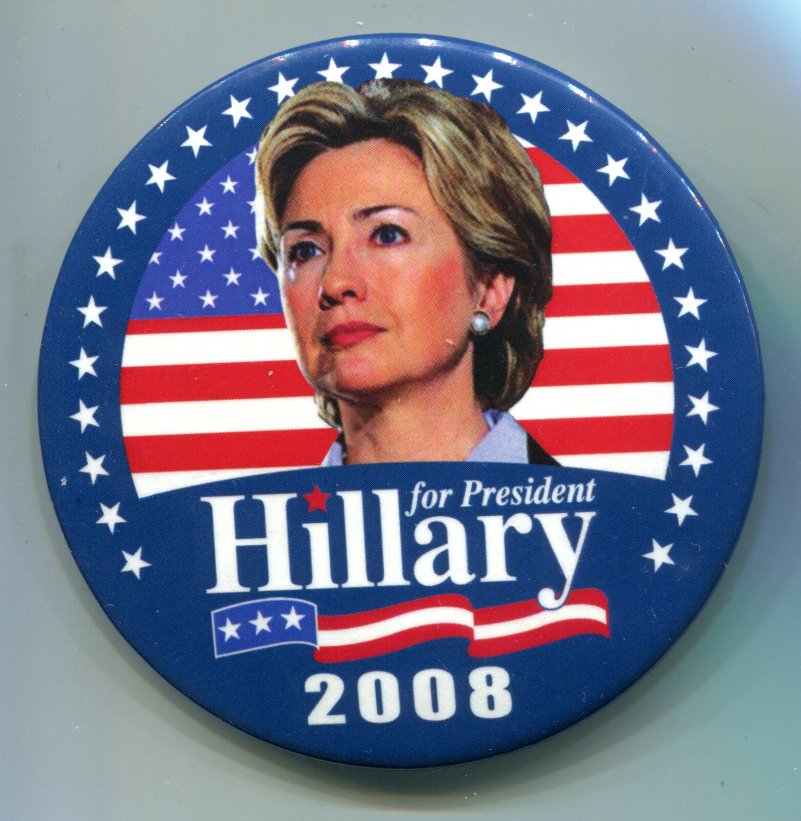 4 Hillary Clinton Pinback Buttons