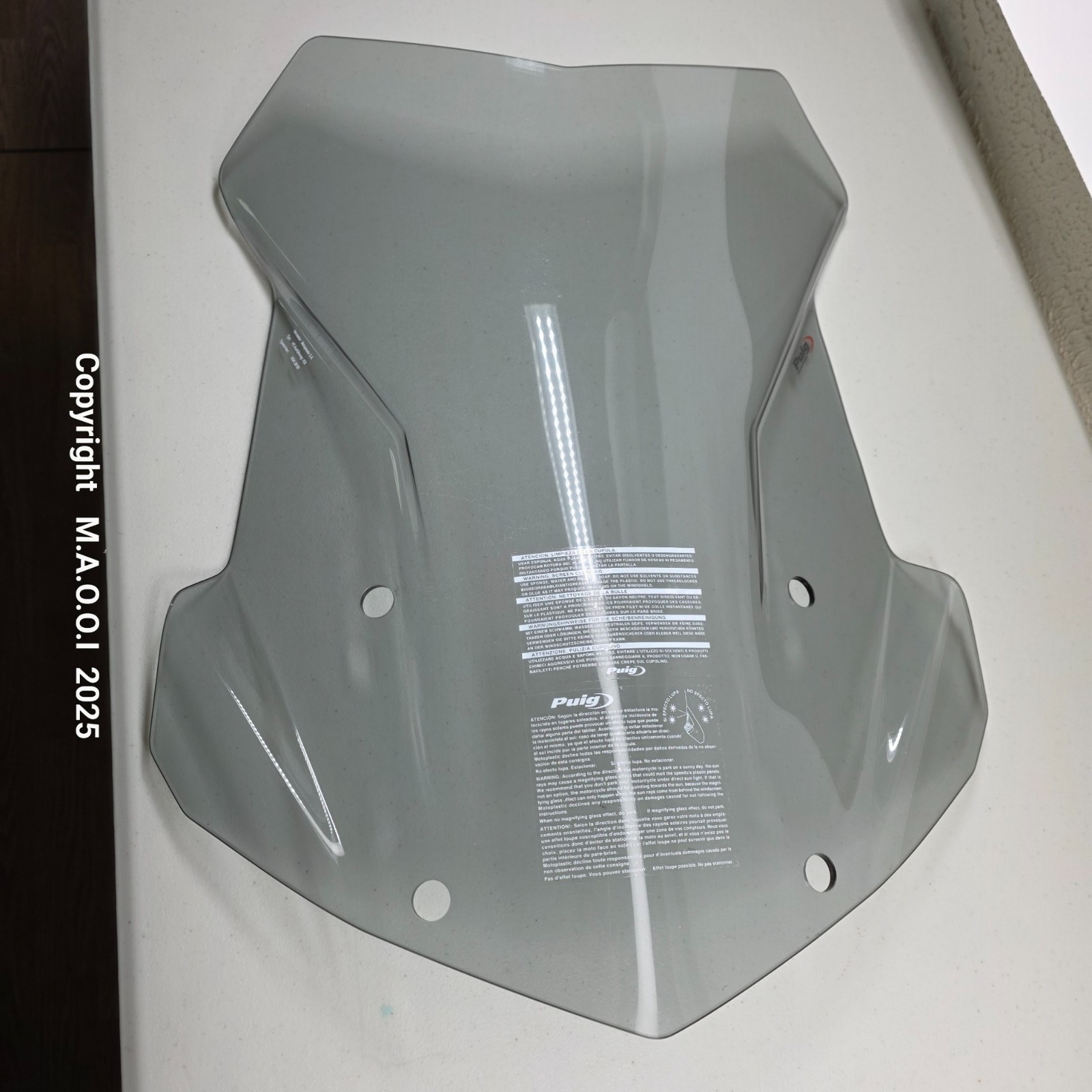 Puig 348060-637564 Touring Windscreen Light Smoke Less Grommets