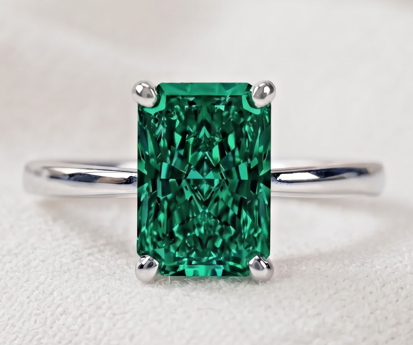 2.85 Ct Certified Bottle Green Diamond Ring, FREE Diamond Studs & Tariffs