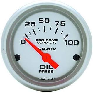 Autometer Elec 52mm Oil Press Gauge- '12+Fiat 500/Abarth/500L/500X/124/Dart/MX-5