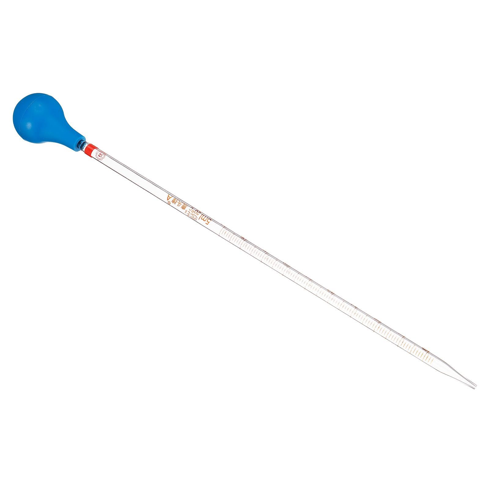 Graduated Dropper Pipettes Kit, 5ml Pipette with Rubber Cap, Clear