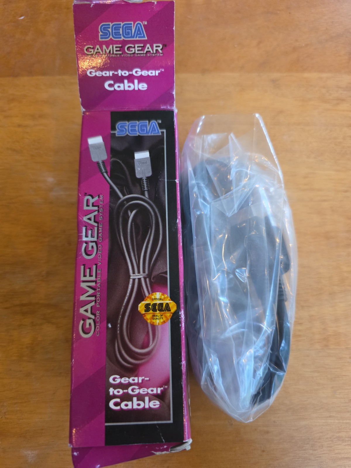 Sega Game Gear Versus Link Cable Cord Gear-to-Gear Authentic Read Description