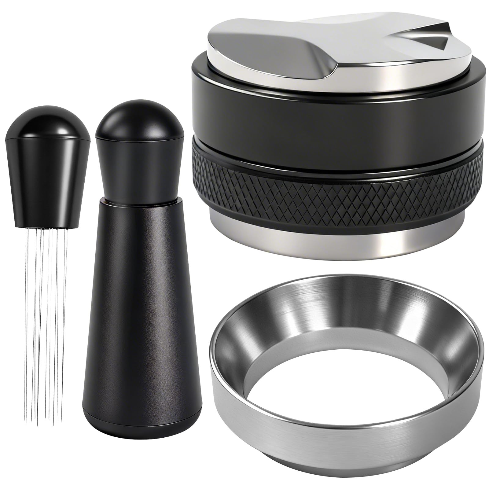Espresso Accessories Kit, 51mm Coffee Distributor & Tamper Leveler, Dosing Fu...