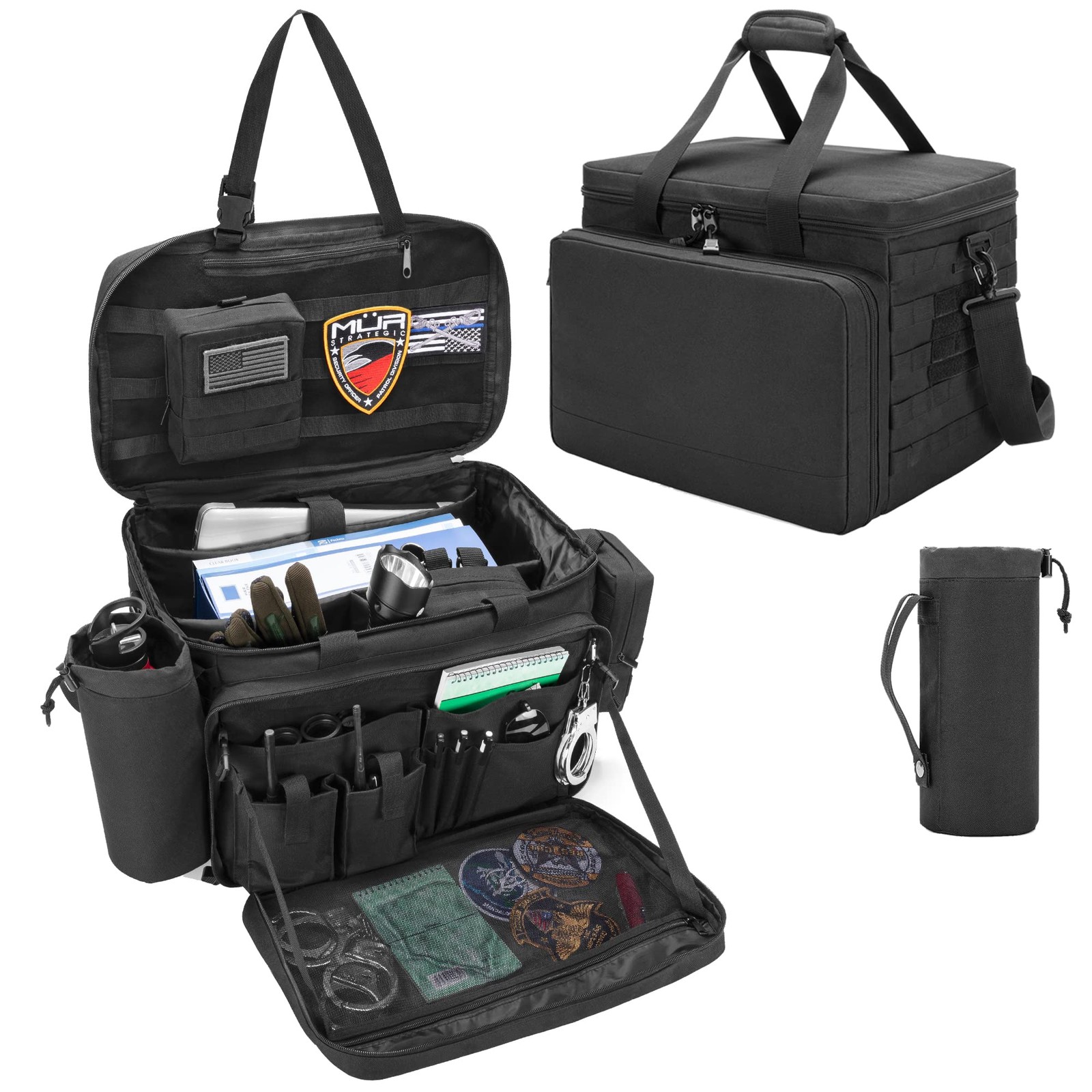 Trunab Patrol Bag Law Enforcement, Police Duty Bag, Large Black