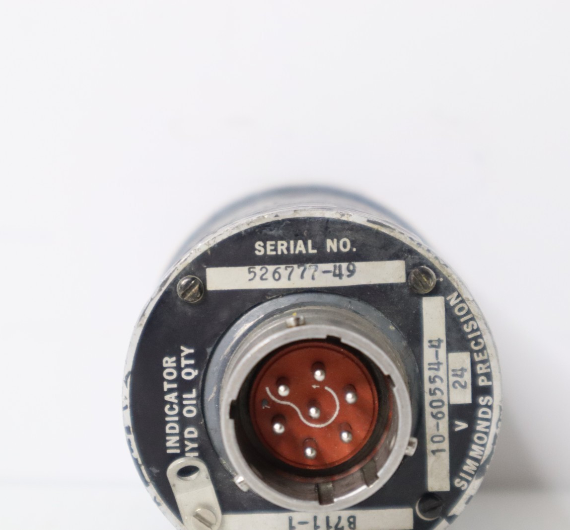 Simmonds Precision B711-1 Hydraulic Oil Qty Indicator 10-60554-4