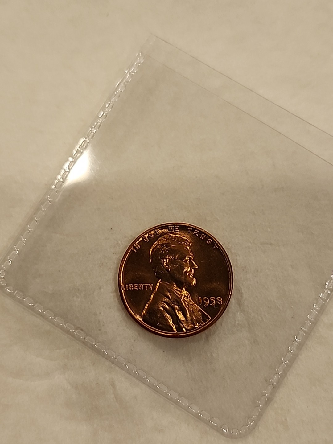 1958 Lincoln Cent Choice Bu Blazing Red
