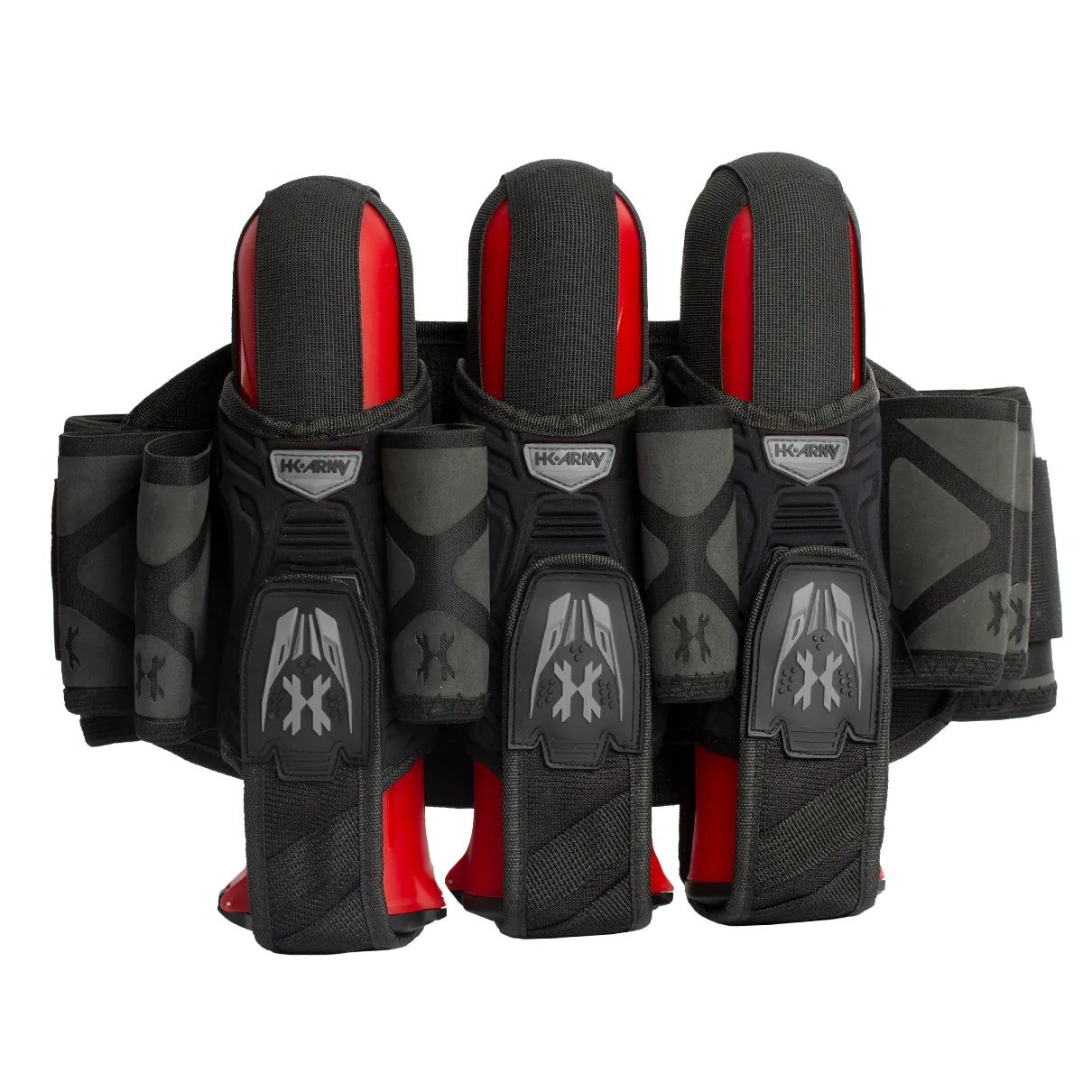 HK Army Magtek Paintball Harness Pod Pack - 3 + 2 + 4 - Black / Grey