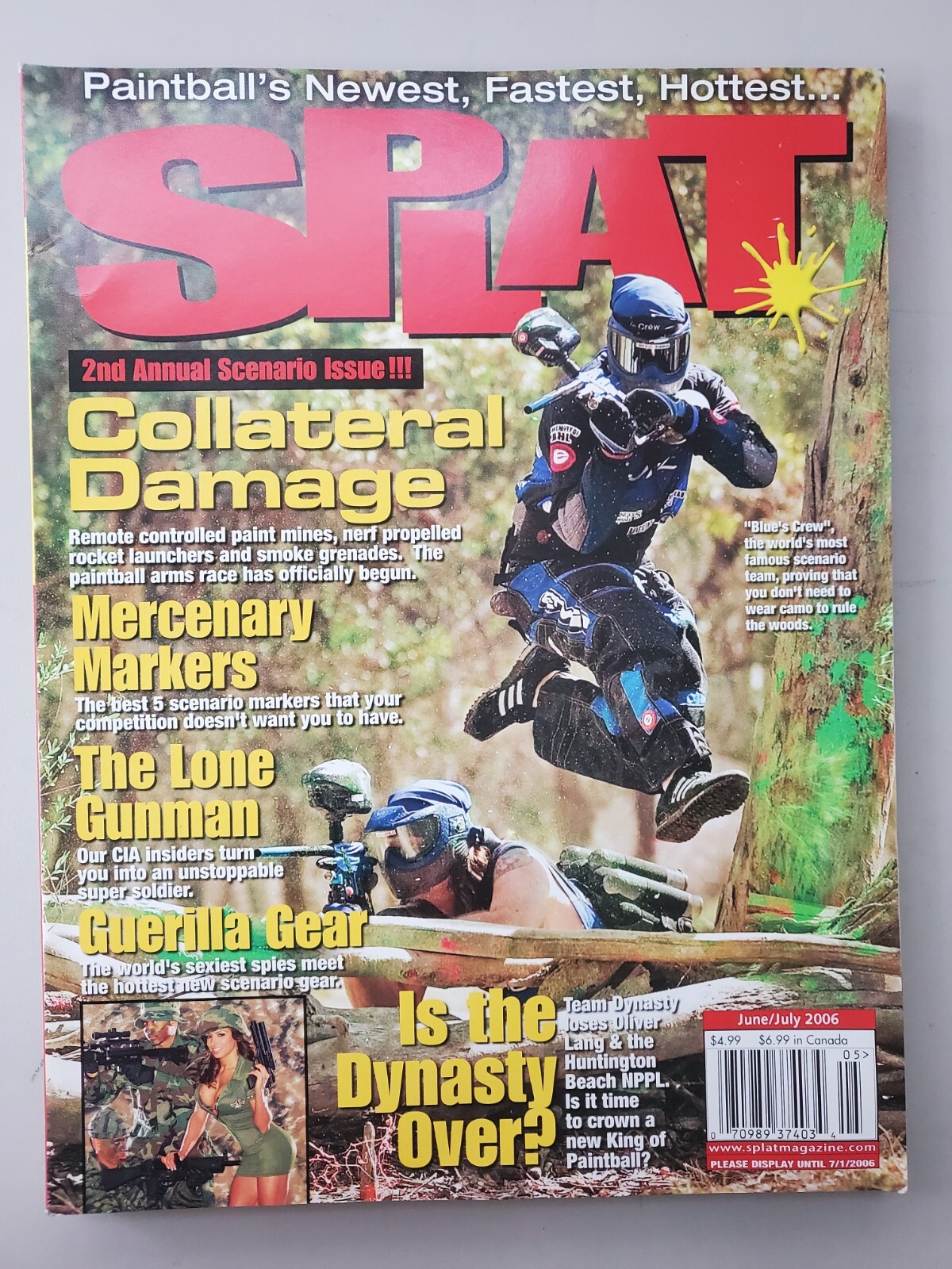 Splat Paintball Print Magazine June/July 2006 - Is the Dynasty Over? RARE ISSUE