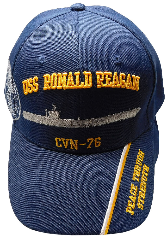 USS RONALD REAGAN CVN-76 NAVY SHIP HAT OFFICIAL U.S MILITARY BALL CAP