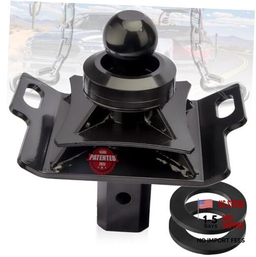 3” Lift 2-5/16" Gooseneck Ball Hitch (Reinforced Base/Ribs), 3.0 Inch Lift