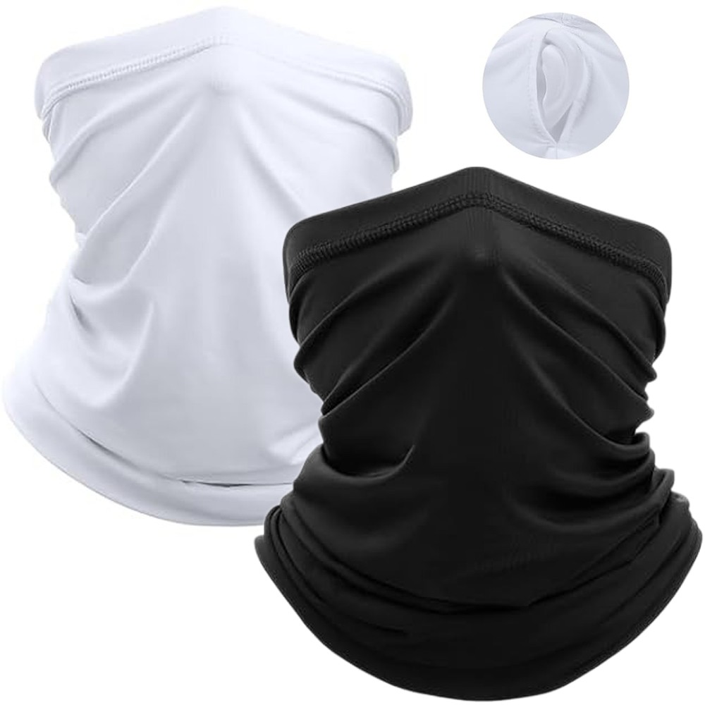 Neck Gaiter Face Cover Scarf with Ear Loops Sun Protection Fishing Bandana Mask