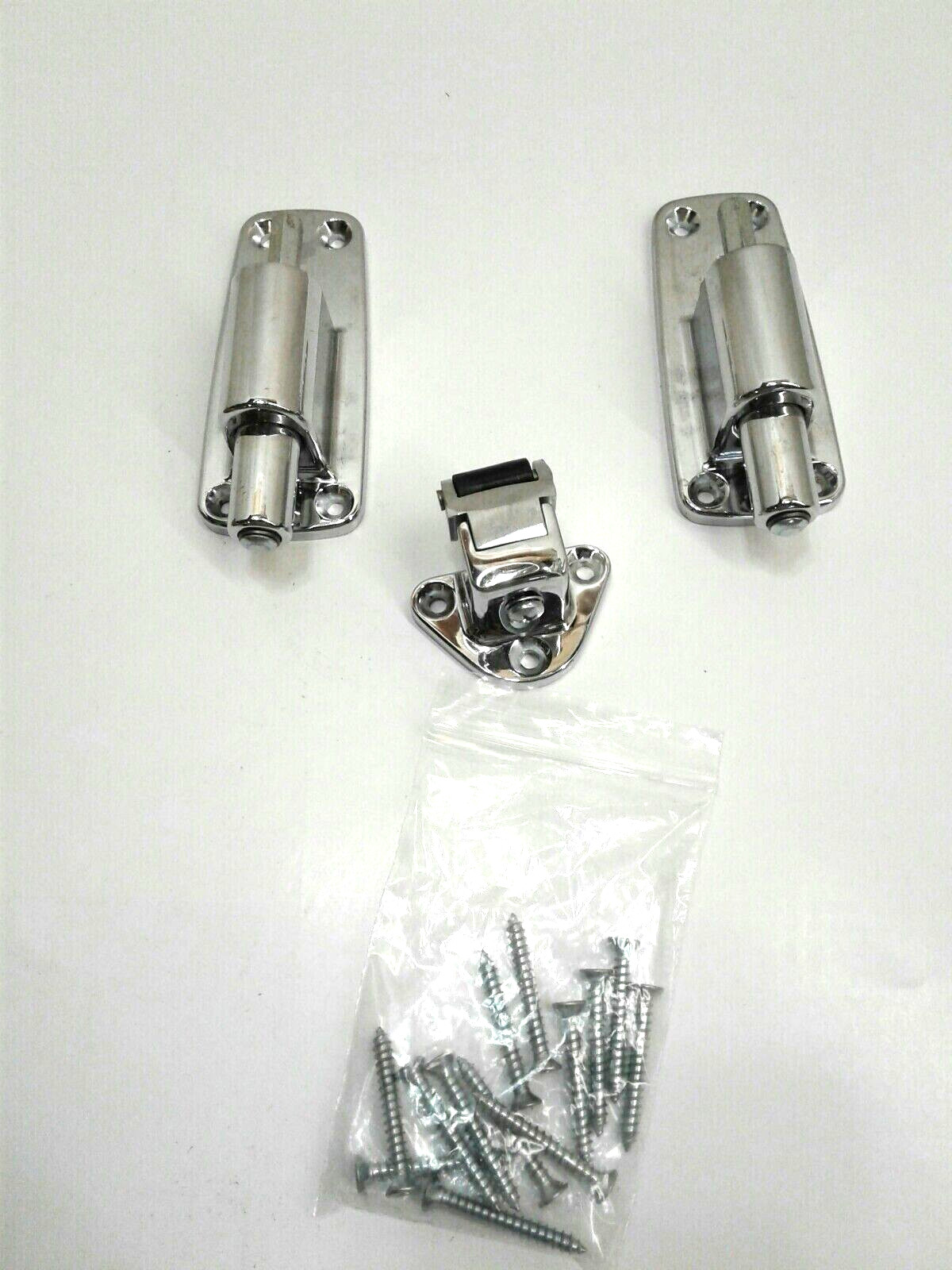 Kason 10059005001 Adjustable Roller Strike Assembly Flush Chrome