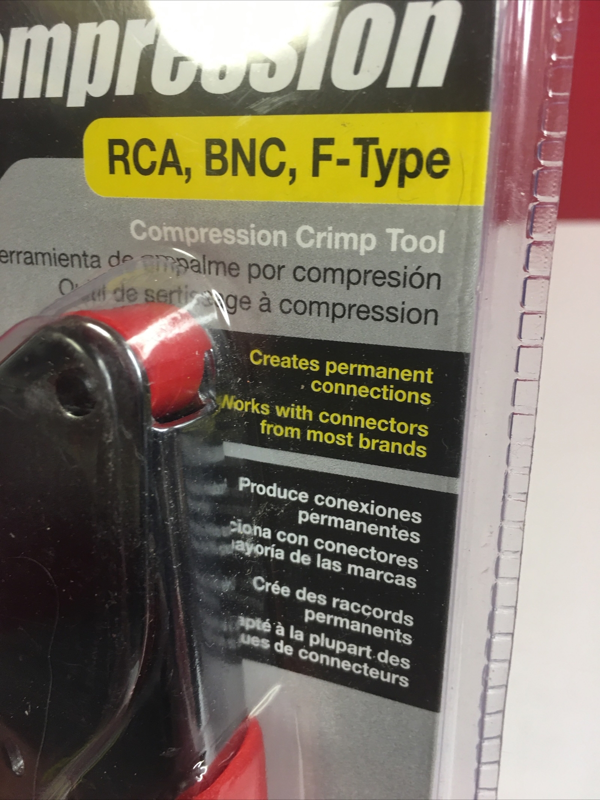 Gardner Bender COM-310 F-Type Compression Crimp Tool with Locking Close, Compact
