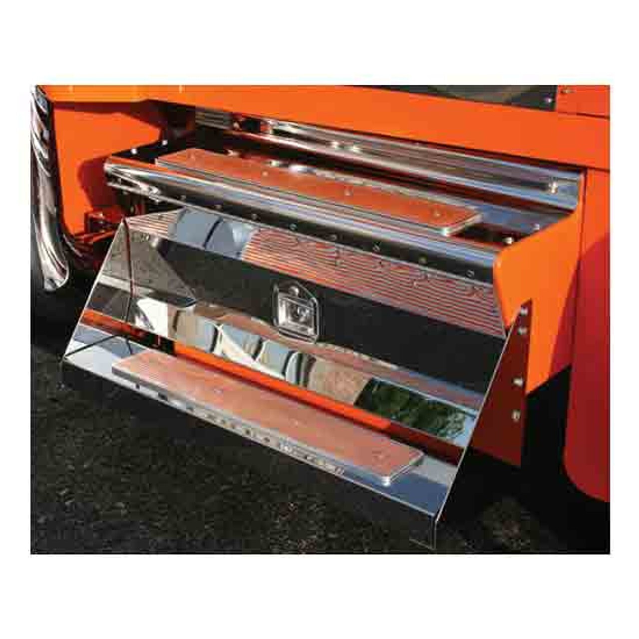 CSM SS 40 Inch Tool Box Cover For Kenworth W900B, W900L & T800 2004-Older
