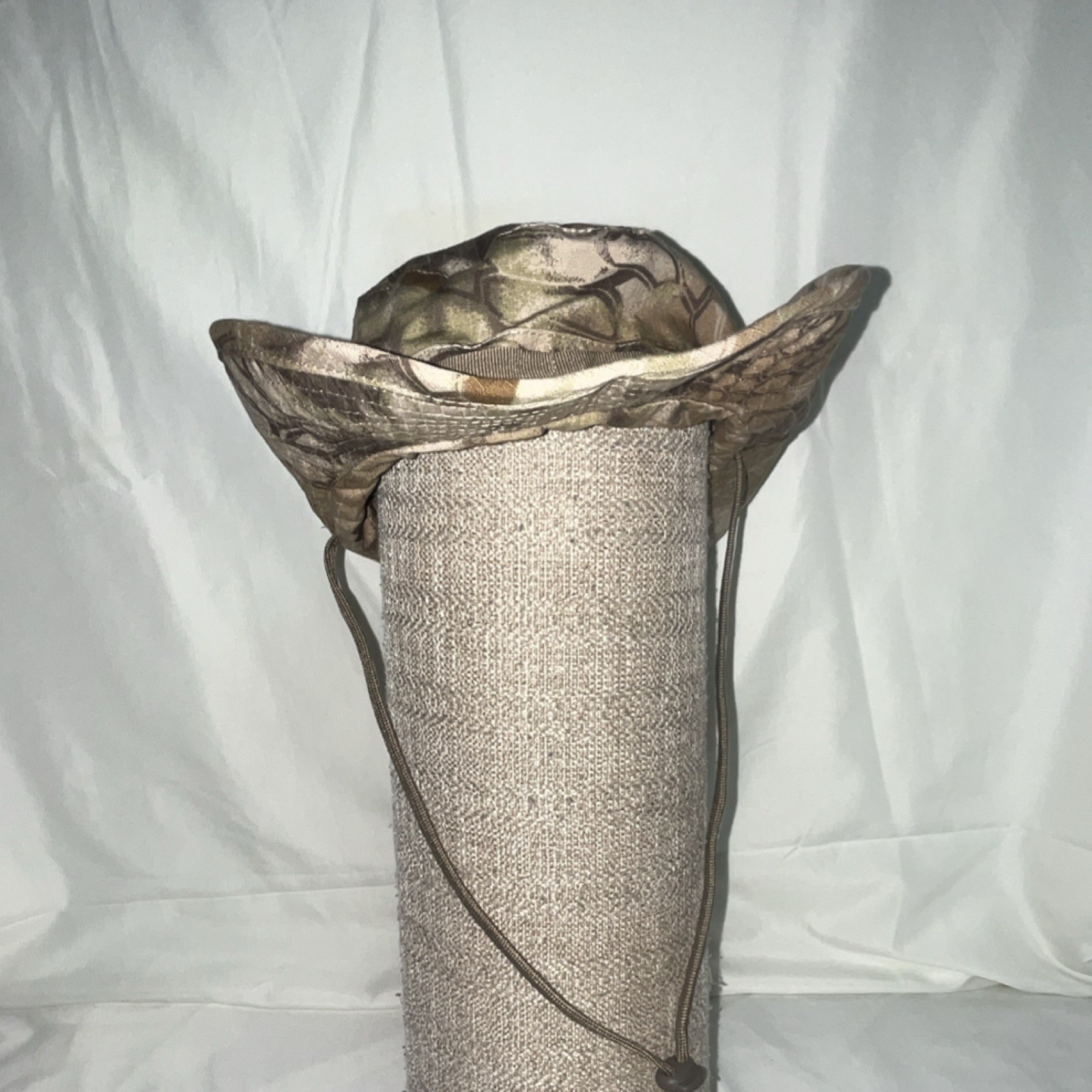 Camouflage Boonie Hat Wide Brim Adjustable Chin Strap Cotton Size 60