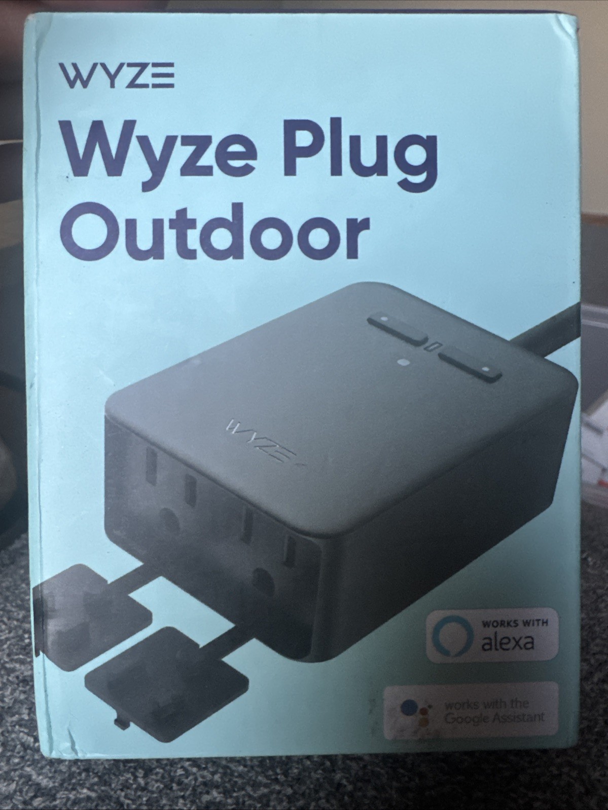 Wyze Plug Outdoor, Dual Outlets 2.4GHz WiFi Smart Plug, Alexa, Google Assistant
