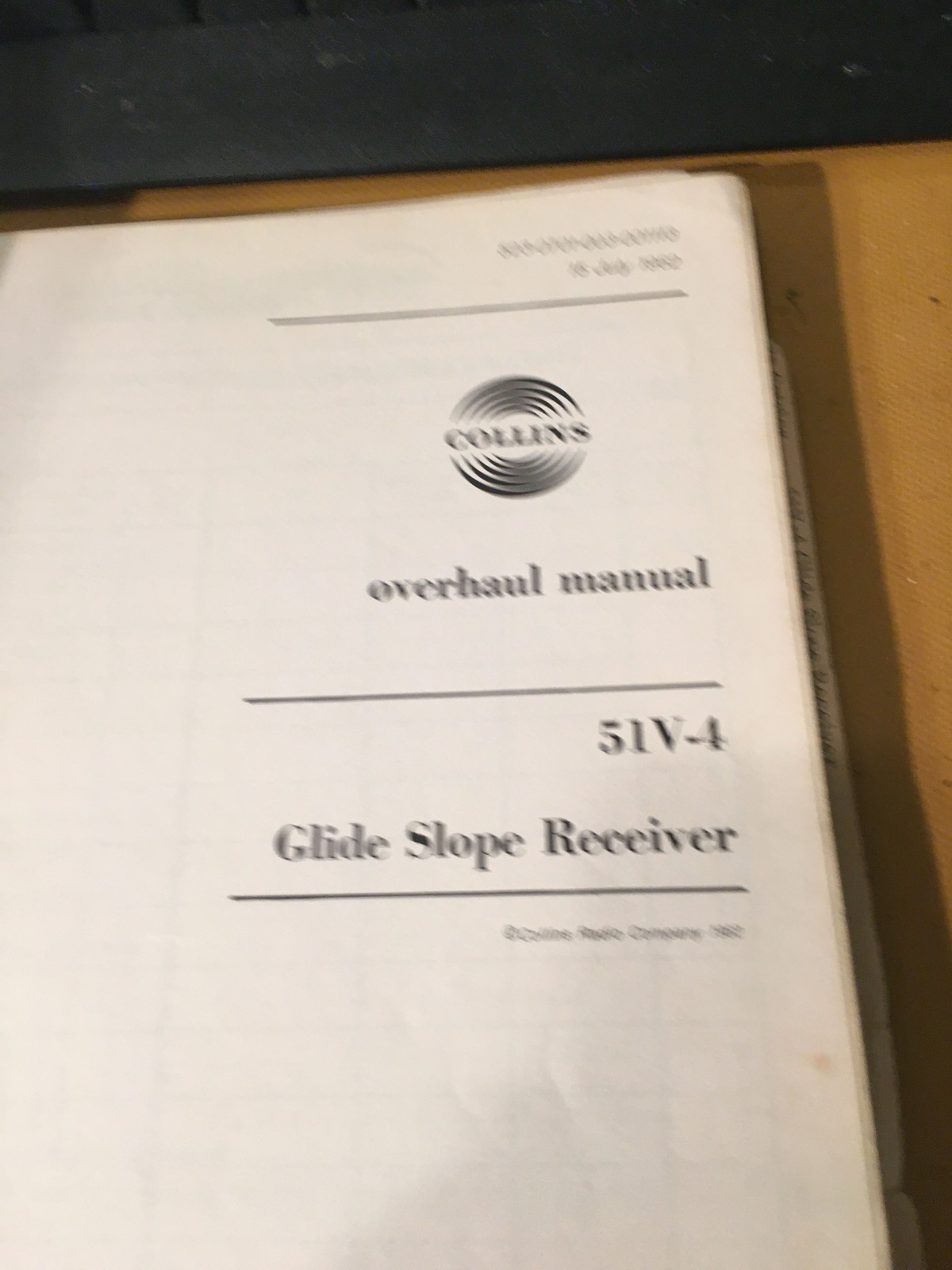 Collins 51V-4 Glideslope Overhaul Manual
