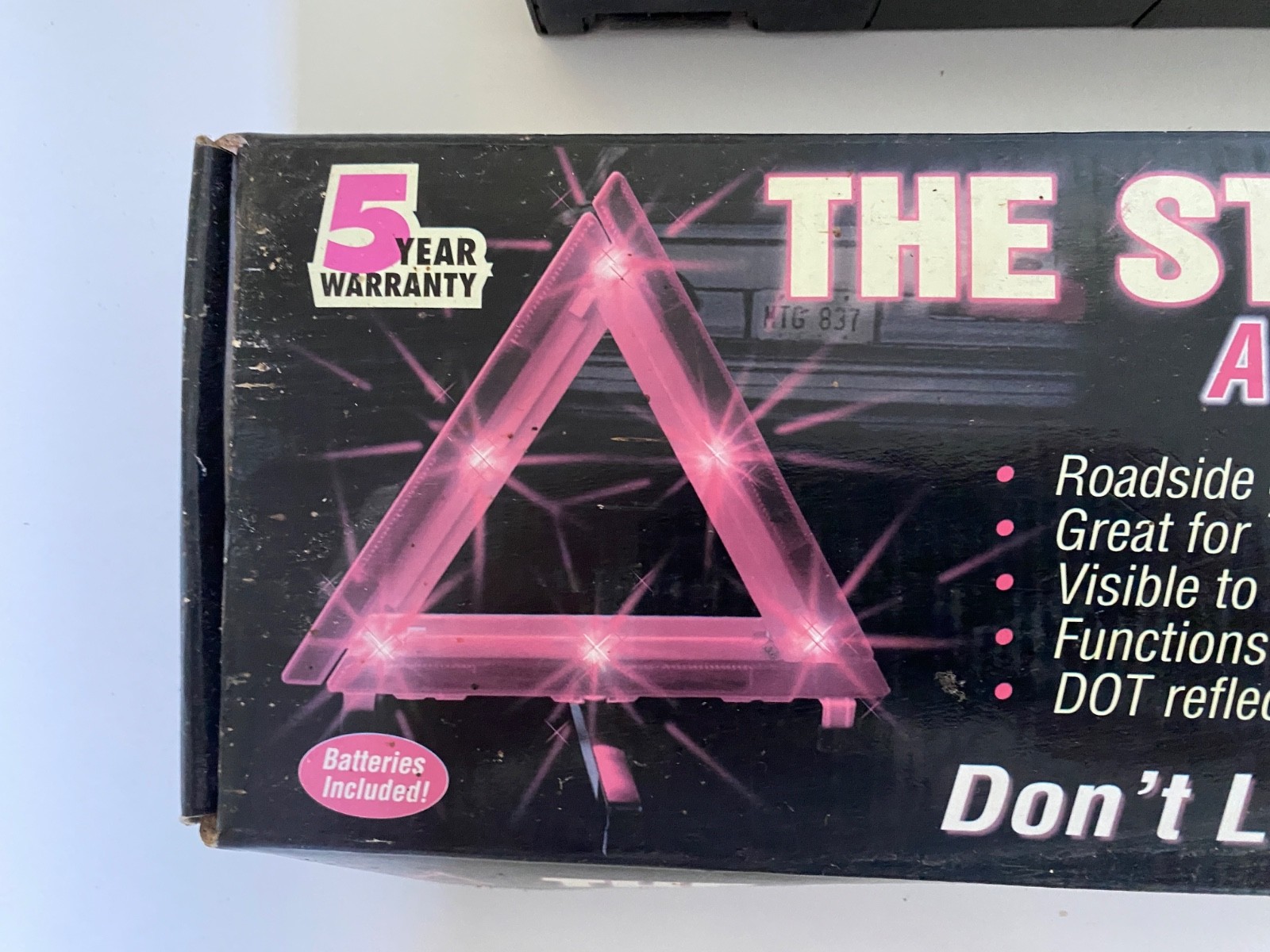 Strobing Triangle: DOT Approved Warning Reflective Emergency Road Safety Kit