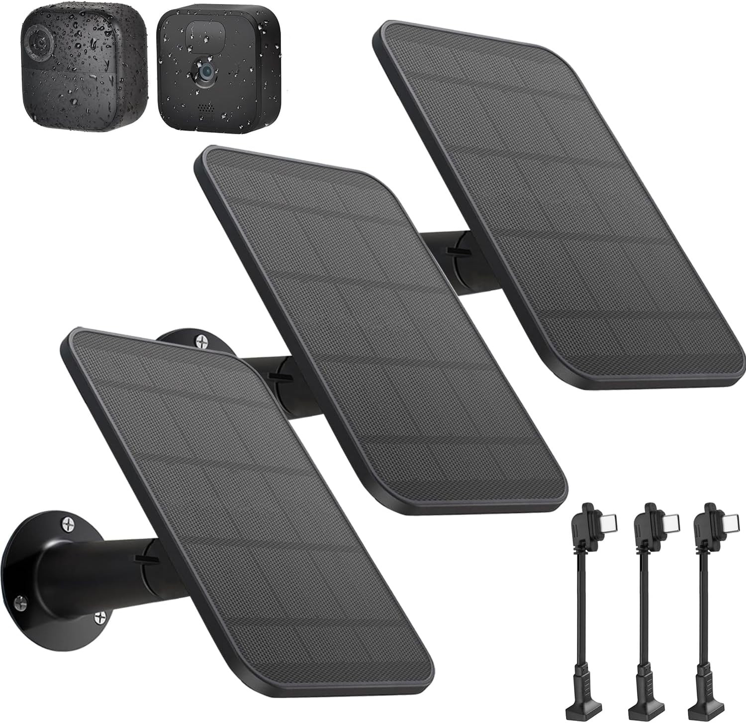 3 Pack Solar Panel Charger Compatible with All-New Blink Outdoor 4 (4Th Gen)/(3R
