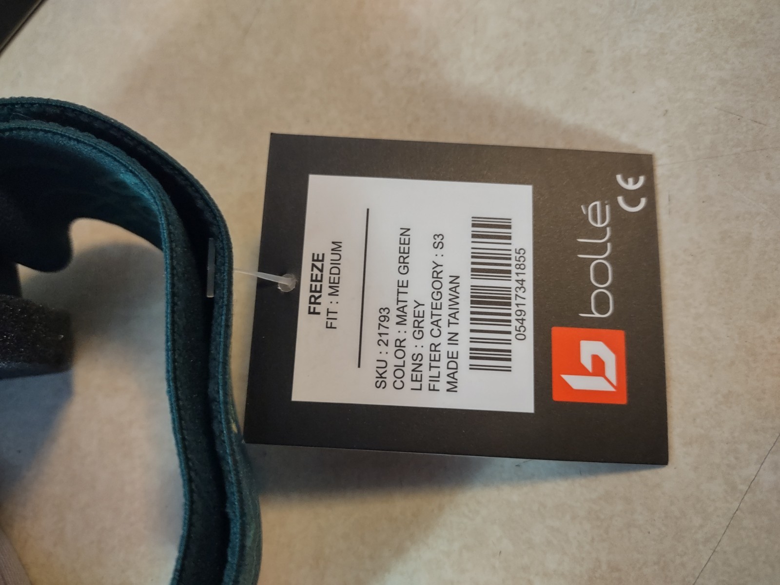 Bolle Ski Goggles Freeze Matte Green - Medium Anti Fog New In Box