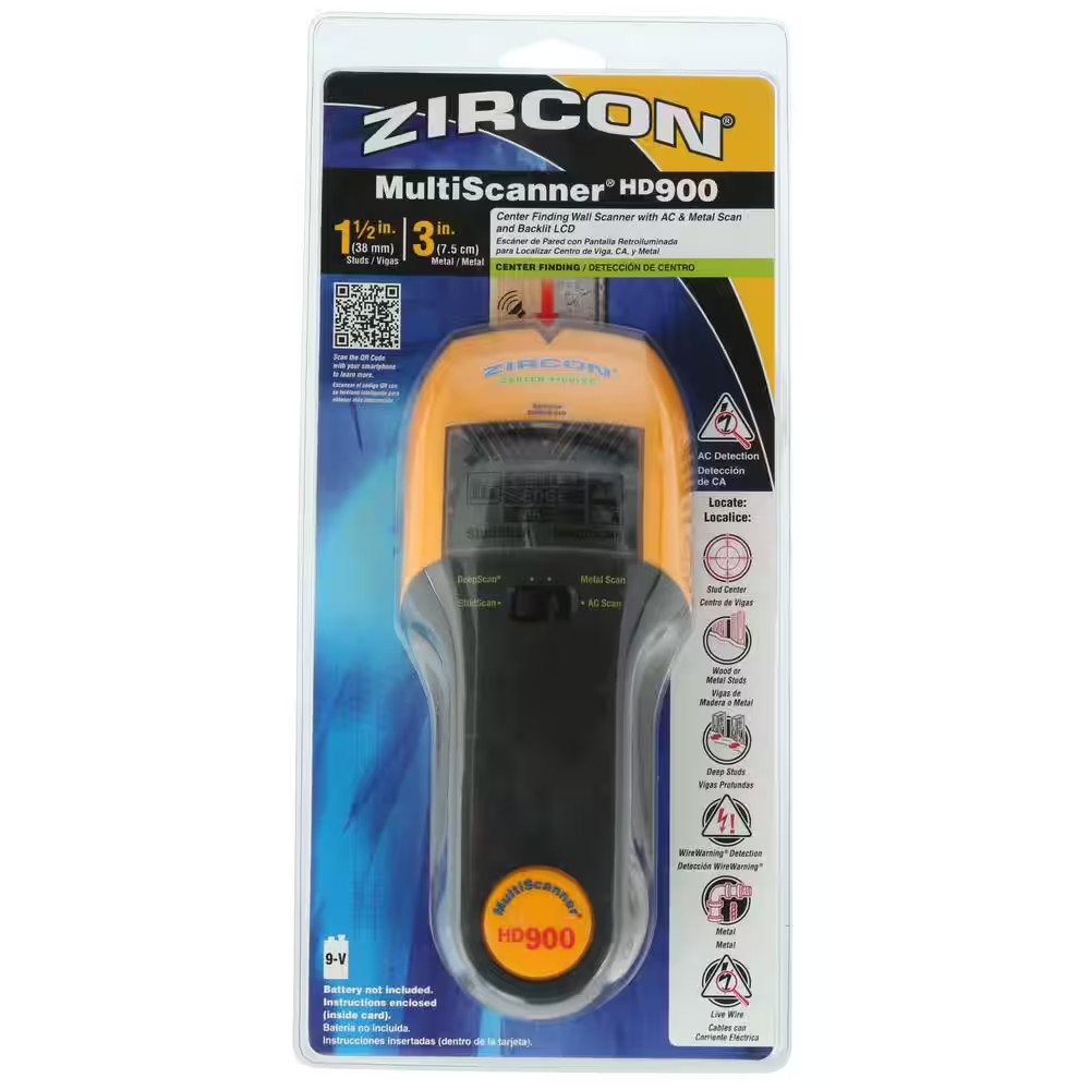 Multiscanner HD900 3 In. Multifunction Stud Finder