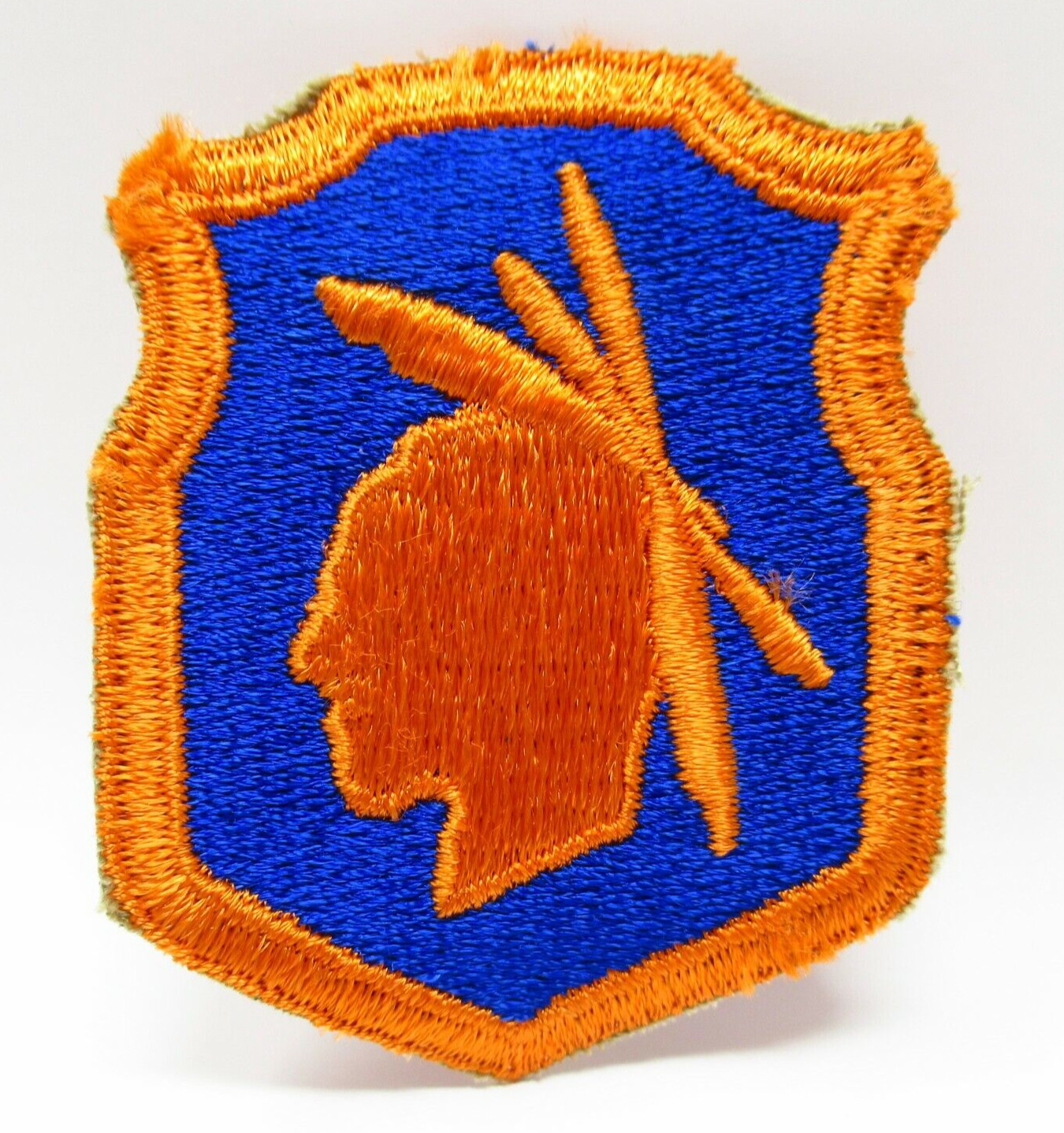 US Army Patch 98th Infantry Division Iroquois Vintage Orange Blue Sew On