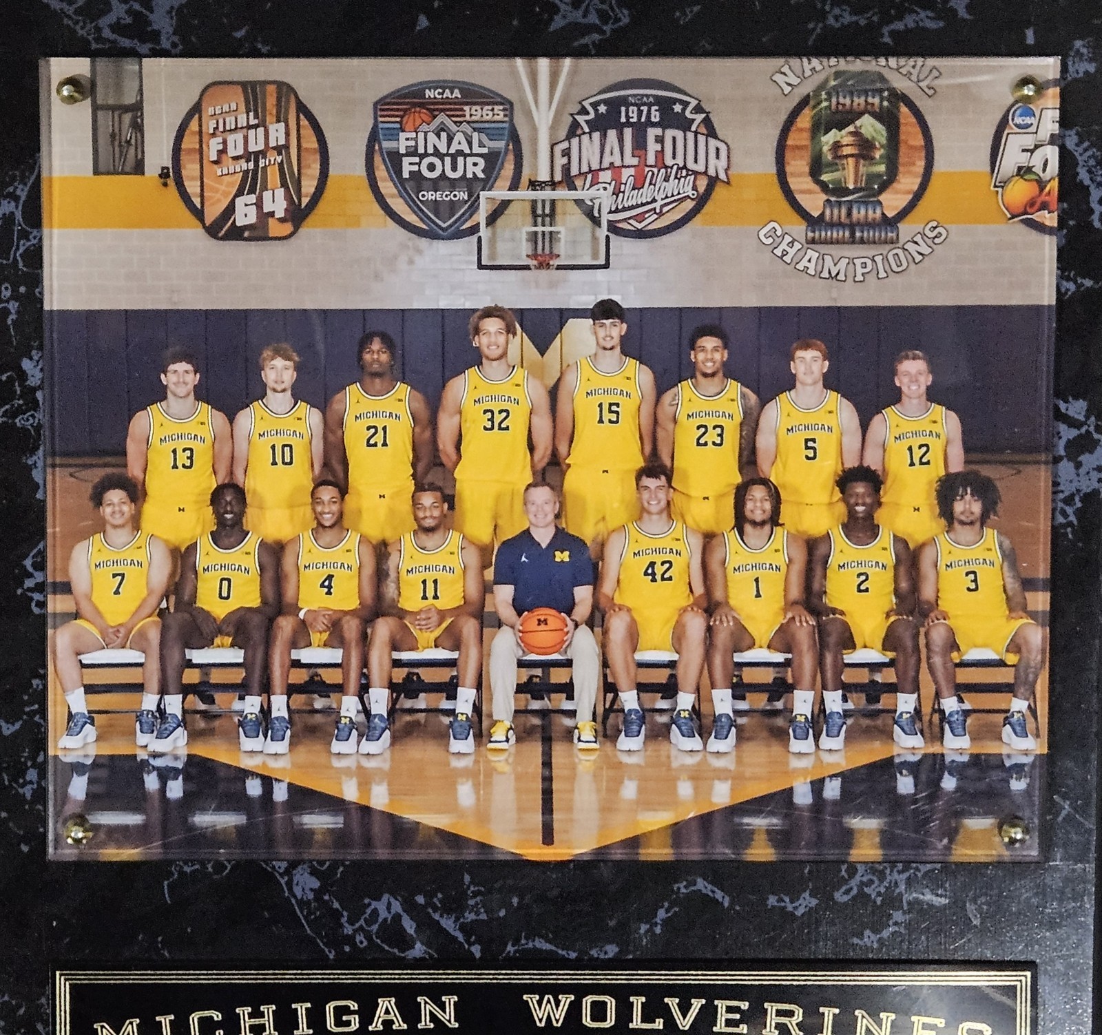 Michigan Wolverines 2026 Men’s National Champions 12x15 Plaque
