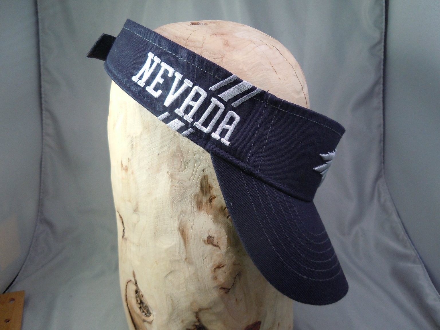 Zephyr University of Nevada Wolf Golf Visor Cotton Adjustable Strap Navy Blue