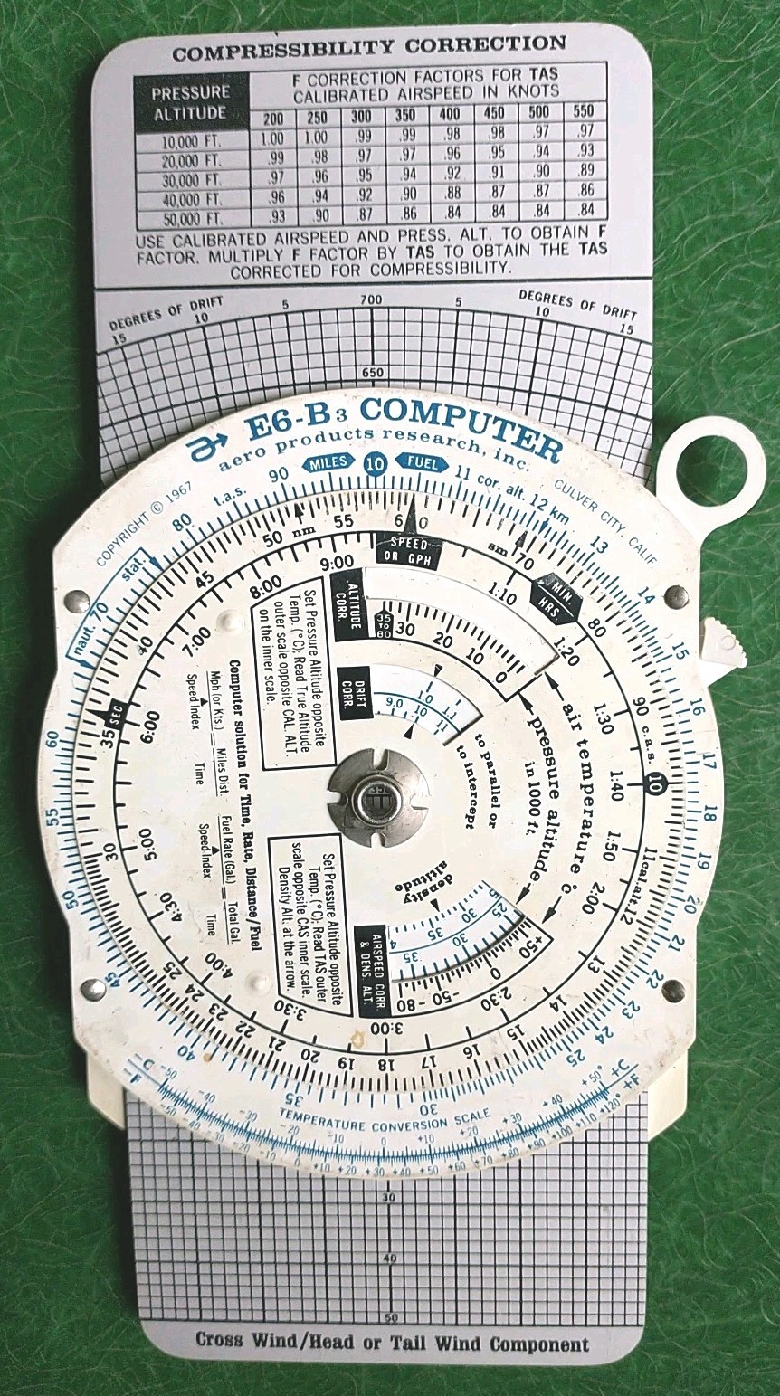 Aero Products Private Pilot Complete Programmed Course 1968 + Flight Computer