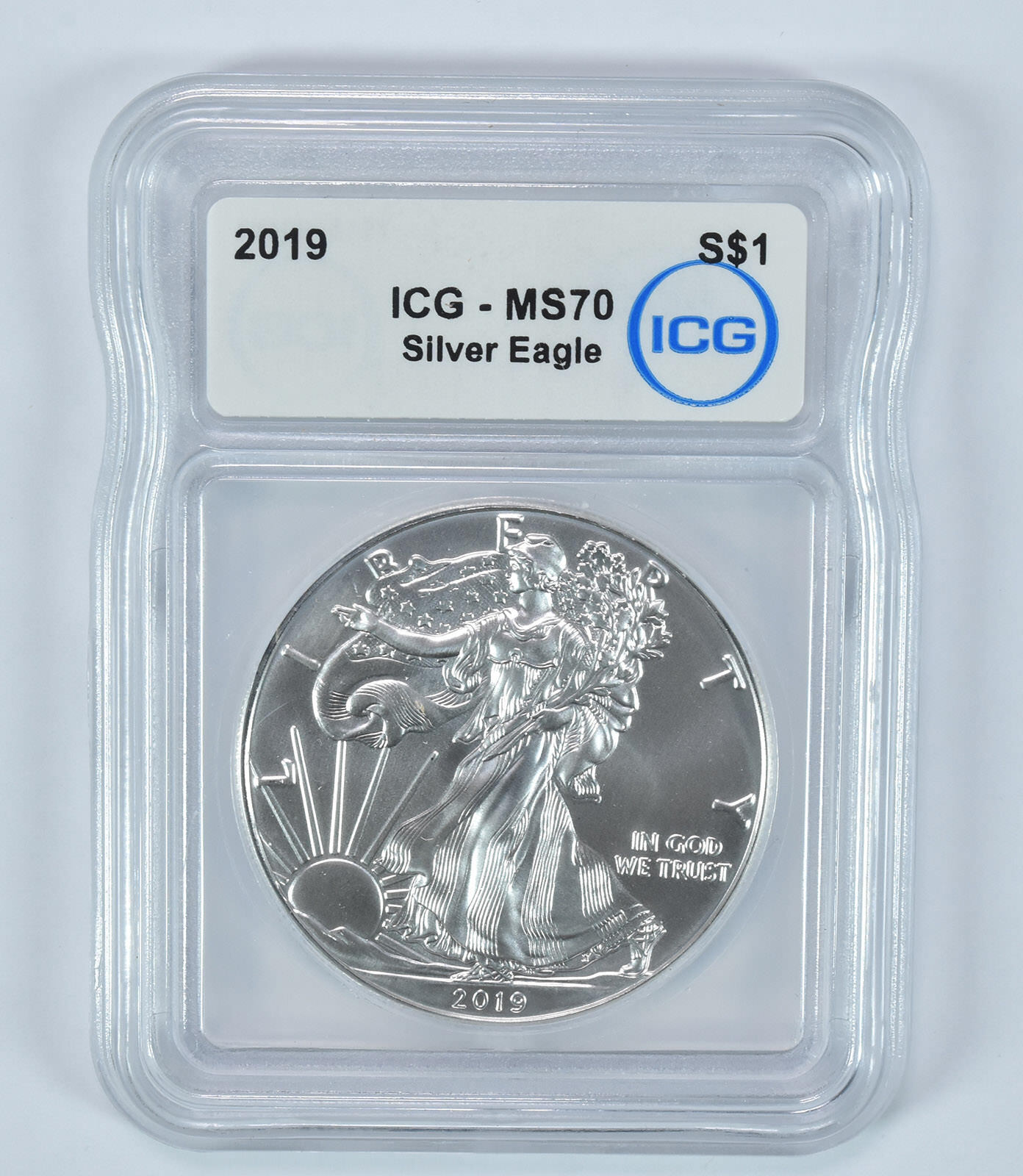 2019 American Silver Eagle MS70 ICG