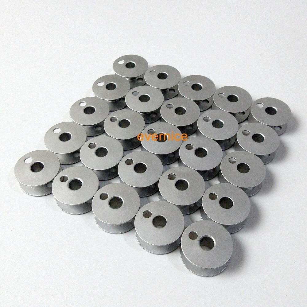 25PCS ALUMINUM BOBBINS for Consew 226,225 SINGER 111,212W Juki LU-53 LH-515