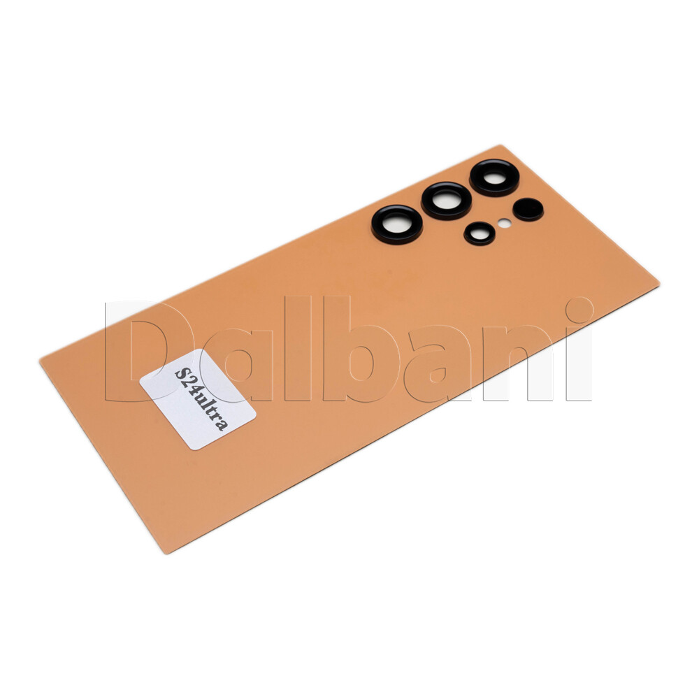 Back Glass Rear Housing Cover For Samsung Galaxy S24 Ultra SM-S928 Orange