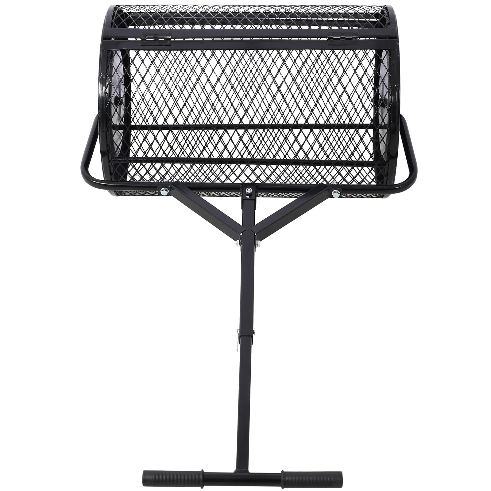 24-Inch Peat Moss Spreader, Metal Mesh Compost Spreader, T-Handle for Seeding